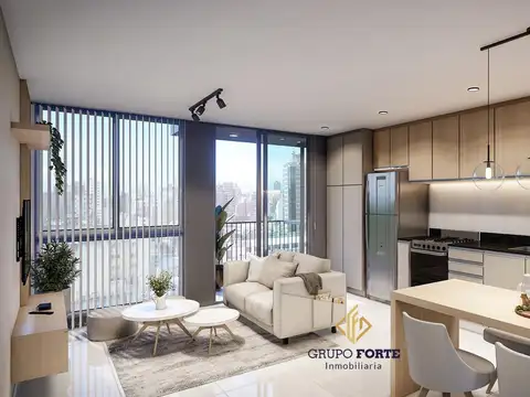 Departamento Monoambiente con 1 baño