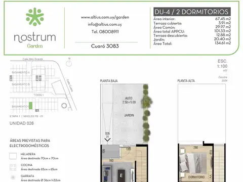 VENTA DUPLEX 2 DORMITORIOS NOSTRUM GARDEN PRADO