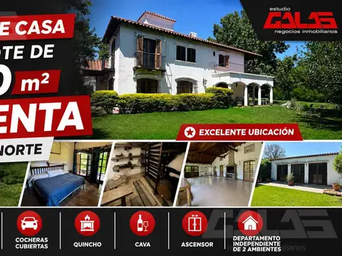 CASA | 6 AMBIENTES | PARQUE | CATEGORÍA | QUINCHO | CASTELAR NORTE