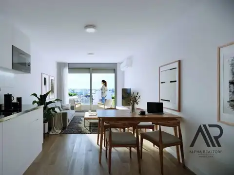 Departamento 2 ambientes con 1 baño