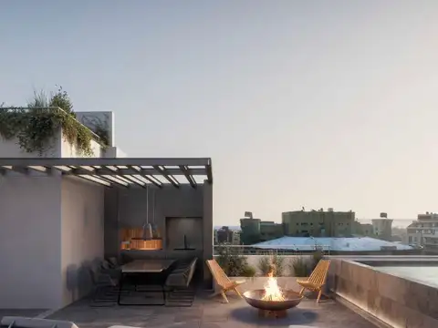 Departamento en venta 2 ambientes Duplex Terraza Recoleta Piso Alto Orientación Norte