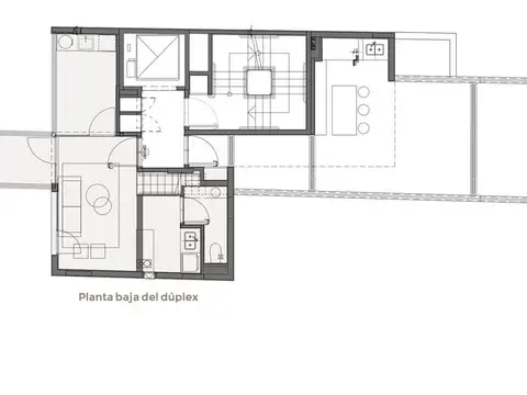 Departamento 2 ambientes con 1 baño