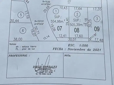 Terreno en Barrio Privado Alvear (Benavidez)