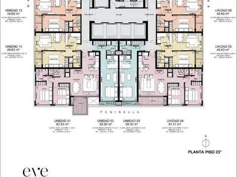 Departamento de 1 dorm en venta - Pre Lanzaminto Eve Tower