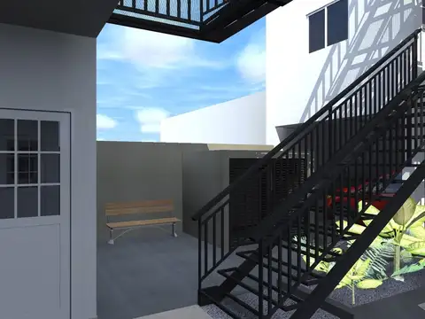 Dpto en pozo 1 dormi con patio en Santoto.