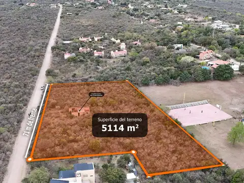 Lote de 5114 m² en Venta Cerro de Oro Merlo San Luis