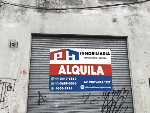 Alquiler galpón 300 m²