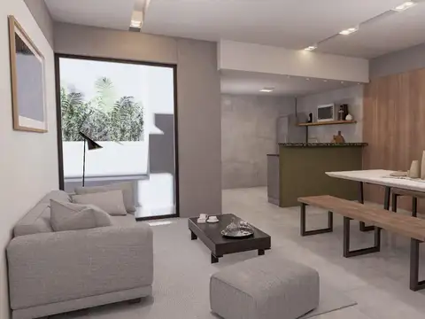 Departamento Monoambiente con 2 baños