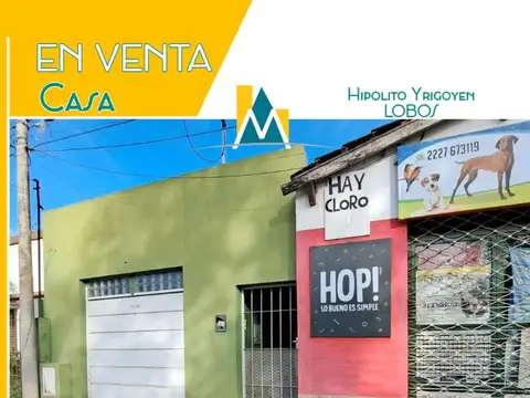 Casa y  local con excelente ubicación en Lobos