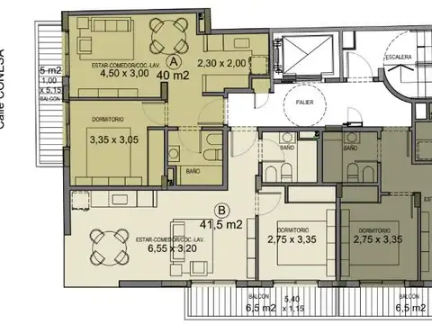 Excelente Edificio con Amenities.  Conesa 4500 piso 6º. Saavedra