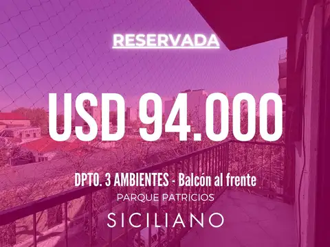 Departamento en Parque Patricios