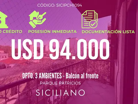 Departamento en Parque Patricios