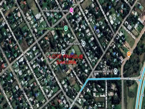 VENDE TERRENO PARQUE SAKURA